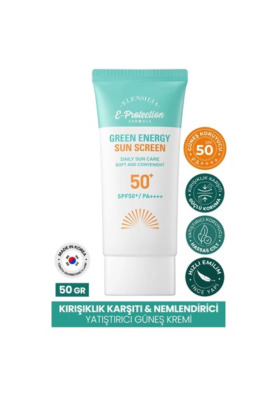 Hassas Ciltlere Özel Yatıştırıcı Spf50+pa++++ Kore Güneş Kremi Green Energy Sun Screen