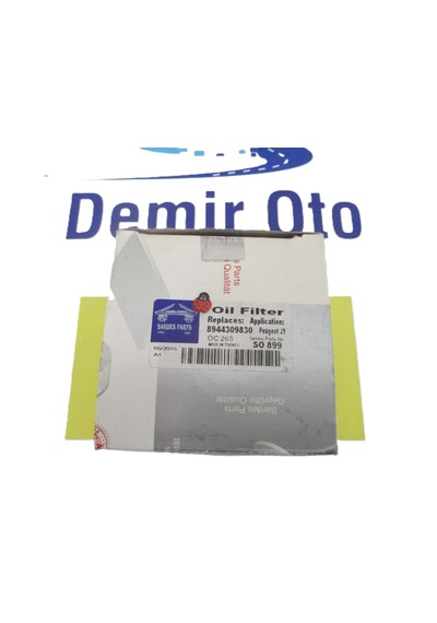 8944309830 Yağ Filtresi J9 Premıer/ym Isuzu Tfr24 Nkr55 Sardes