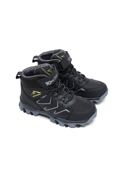 Tonny Black Çocuk Unisex Siyah Füme Rahat Kalıp Renkli Taban Bot Tbns010 298 Siyah Füme