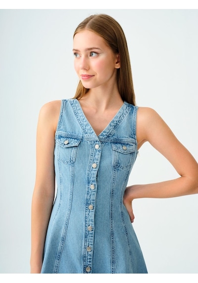 LOFT Regular Fit Kadın Elbise Lf2036038 Q1.v1 Denim