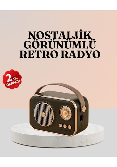 Bluetooth Lu - 137 - Retro Radyo Fm Destekli - Flzdgnkr - Nostaljik Hoparlör