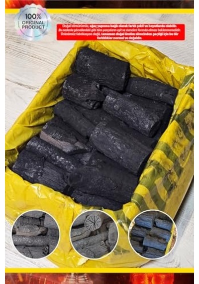 Kohlen Doğal Meşe Mangal Kömürü 5 Kğ- Bbq Özel Paket Diğer