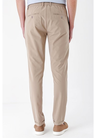 Efor Comfort Fit Beli Lastikli Yan Cep Taş Jogger Pantolon P 1150 Taş