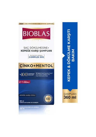 3 Adet Bioblas Saç Dökülmesine Karşı Şampuan 360 Ml Kepek Önleyici