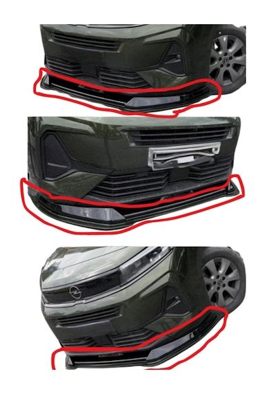 Rifter - Combo - Boblo 5 - Proace - Berlingo Trk Ön Lip Komple Parlak Siyah Plastik