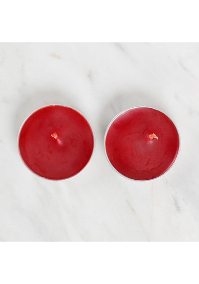 Loren 2'li Tealight Mum Kırmızı
