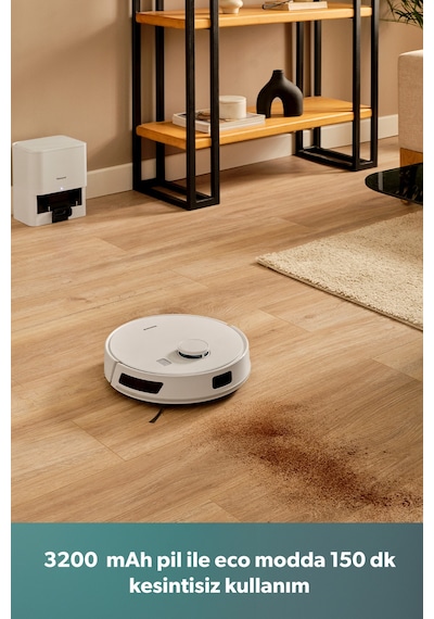 Homend Alex Laser Power 1289H Otomatik Boşaltım Sistemli Yeni Nesil Moplu 10 kPa Robot Süpürge