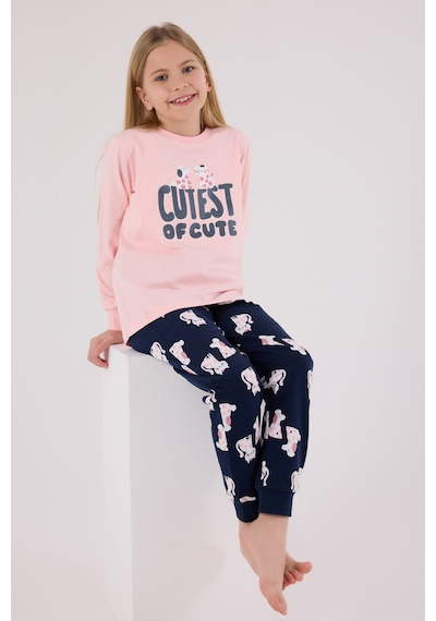 Rolypoly Kız Çocuk Pembe Pijama Takımı 5274-48710 Pembe
