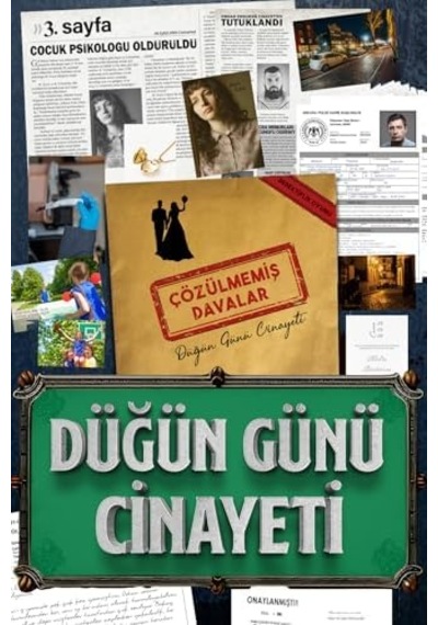 Çözülmemiş Davalar Dedektiflik Suç Çözümleme Oyunu Düğün Günü Cinayeti Dosyası - Gizem Bulmaca Cinayet Çözme Kutu Oyunları - Katil Bulma Dedektif Oyunu - Suçlu Kim, Cinayeti Çözebilir Misin Dava-8