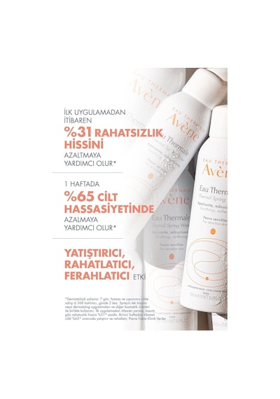 Tüm Cilt Tipleri İçin Kullanıma Uygun , Orta Boy Avène Termal Su 150 Ml X2