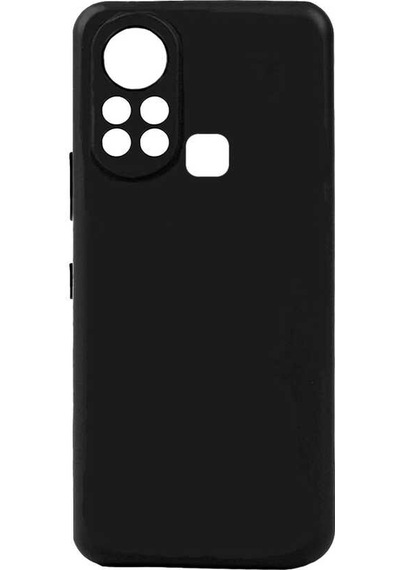 Goocamp İnfinix Hot 11s Kılıf Biye Silikon - Siyah Siyah