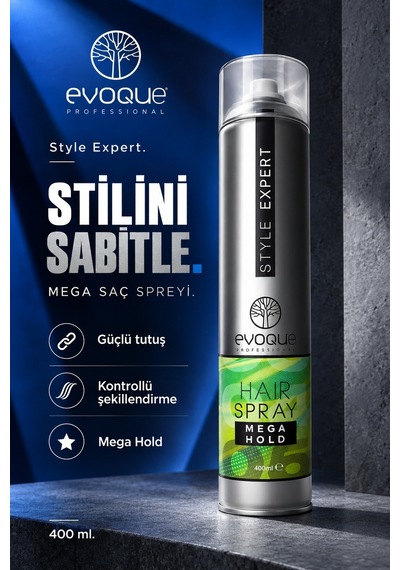 Evoque Style Expert Mega Saç Spreyi 400 ML
