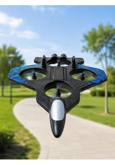 Ers Jet Tasarımlı Uzaktan Kumandalı Drone 4 Pervaneli 2.4g 360 Derece Takla Led Işıklı Uçak