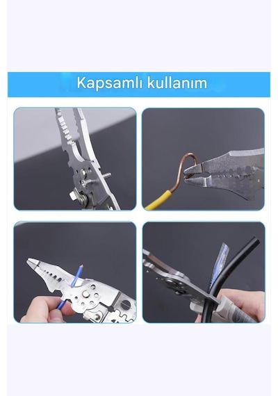 Elektrikçi Pense Çok Fonksiyonlu Paslanmaz Çelik 28 İn 1 Otomotiv