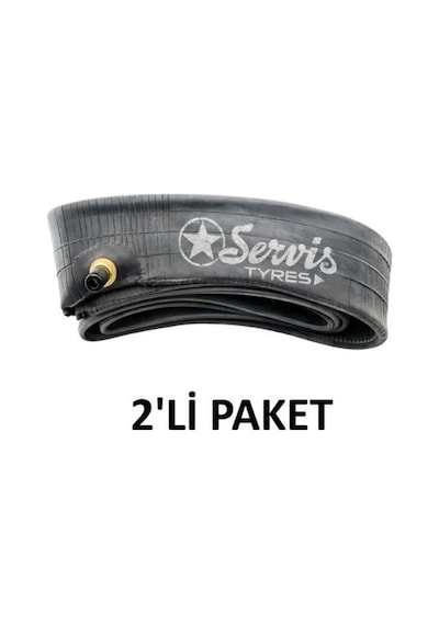Servis 3.50x10 İç Lastik Butyl Motosiklet İç Lastiği 2 Adet