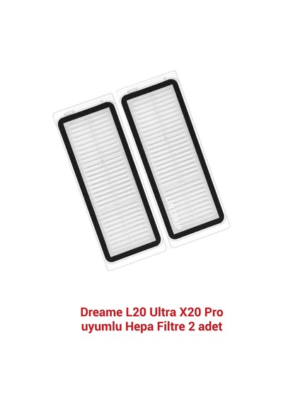 Dreame Uyumlu Uyumlue L20 Ultra X20 Pro Uyumlu 2 Adet Hepa Filtre