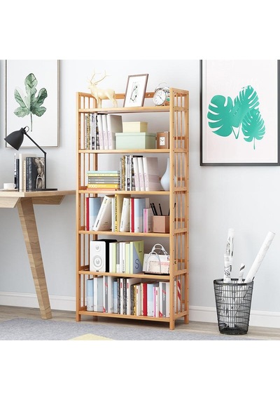 Valkyrie 6 Katlı Bambu Raf Kitaplık 78x23x149,5 Cm Çok Amaçlı Düzenleyici Dekoratif Organizer Kahverengi Valkyrie 6 Katlı Bambu Raf Kitaplık 78x23x149,5 Cm Çok Amaçlı Düzenleyici Dekoratif Organizer Kahverengi