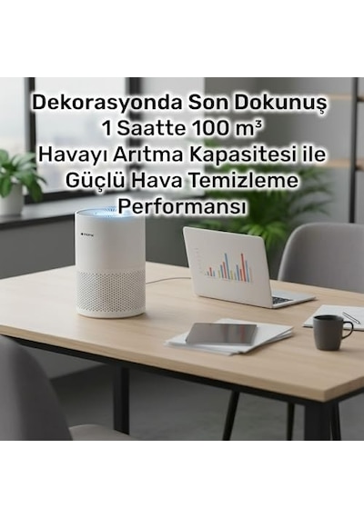 Ihome Arp1 -aktif Karbon Filtreli 100m3 H Işıklı Ultra Sessiz Air Purifier Hava Temizleyici Diğer
