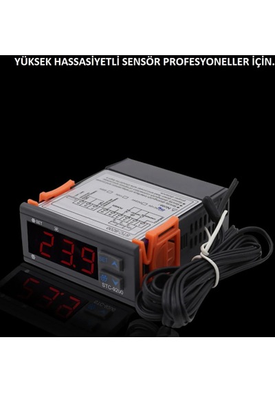 STC9200 Dijital Çift Prob Isı Kontrol Termostat
