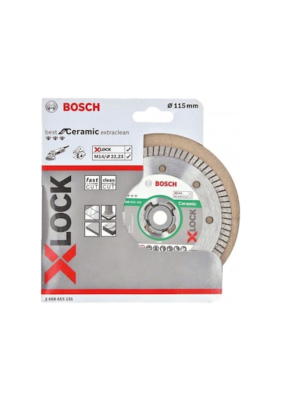 Bosch X-Lock Best For Ceramic Extra Clean Turbo 115mm Elmas Kesme Diski - 2608615131