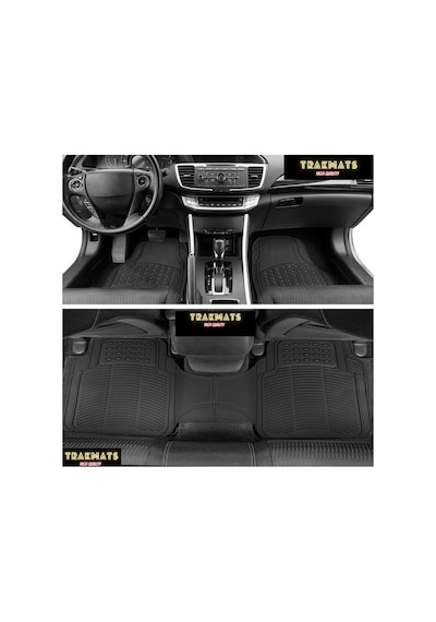 Trakmats Kyb25702 2010 Universal Oto Paspas Desenli Siyah Opel Combo Combi İle Uyumlu Açık Bej