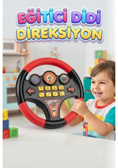 Eğitici Sesli Direksiyon Minik Sürücülerin Eğlenceli Yol Arkadaşı 70170008