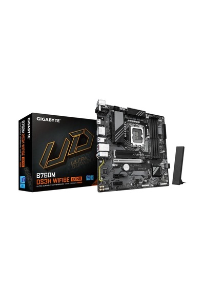 Gıgabyte B760m Ds3h Wıfı6e Gen5 Ddr5 Hdmı-dp Pcıe 4.0 Matx
