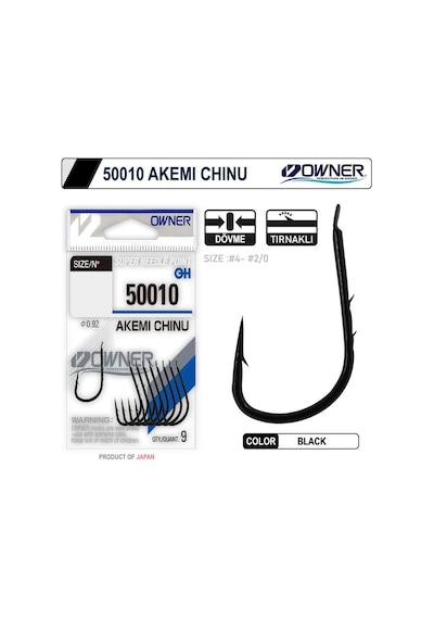 Owner 50010 Akemi Chinu Black Iğne Size: 2/0
