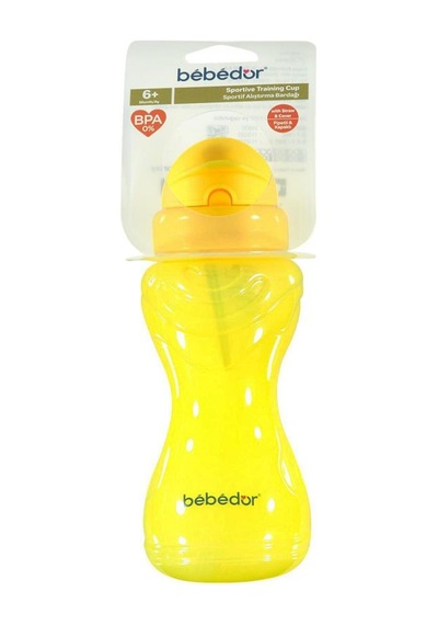 Bebedor Sportif Pipetli Bardak 330ml Sarı Diğer