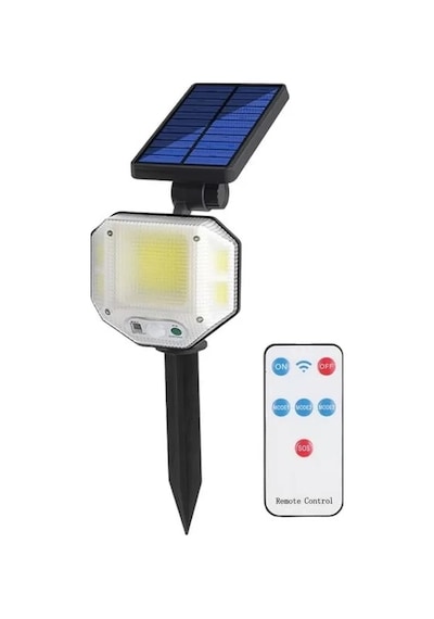 Hubrendy Sh Powermaster Pm-14917 Sensörlü Kumandalı 3 Kademeli Solarlı Bahçe Aydınlatma Lambası