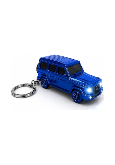 Metal Arazi Aracı Tasarımlı Gazlı Anahtarlıklı Çakmak Alev Ayarlı Dekoratif Model Mavi
