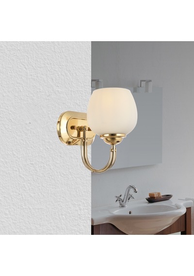 Lamore Home Dicle Opal Camlı Tekli Sarı Aplik Sarı