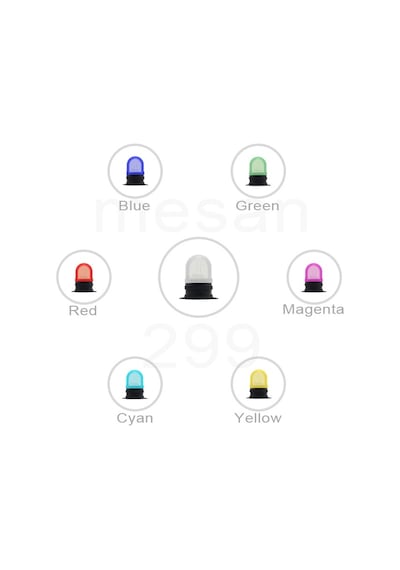 Mesanms 294.110-220vacø70 Rgb Led Kontak Tip Buzzer Taban Montaj