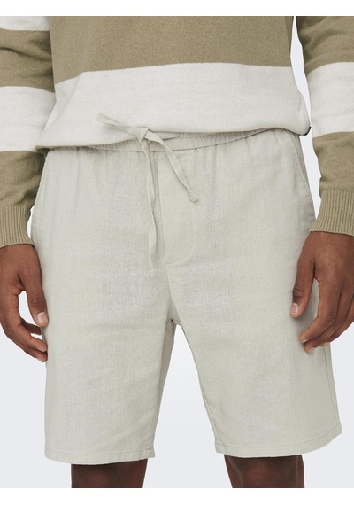 Only & Sons Onslınus 0007 Cot Lın Shorts Noos Erkek Gri Şort - 22024967 Gri