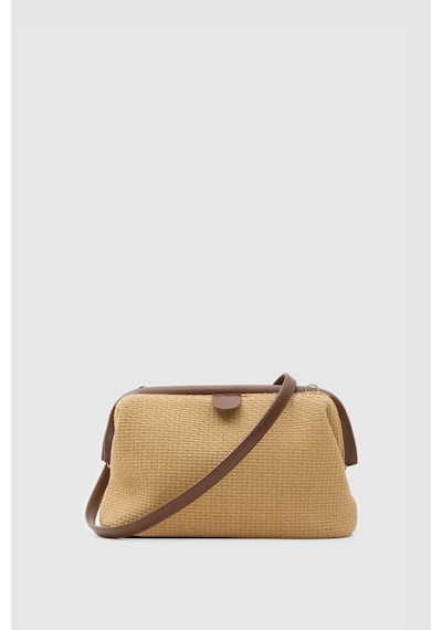 Shule Bags Cois Naturel Burslu Çapraz Çanta Taba