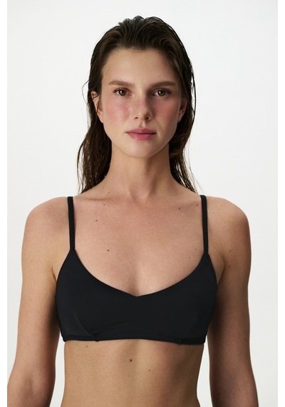 Penti Siyah Front V Bikini Üstü