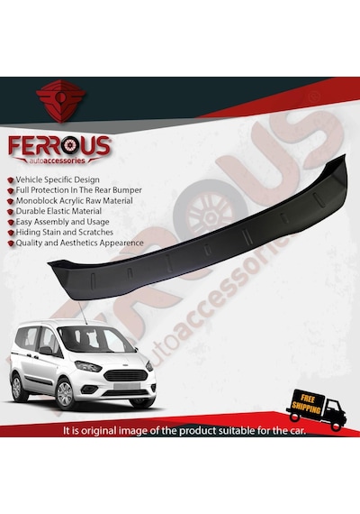 Ford Courier Arka Tampon Üstü Koruyucu 2014 Ve Üstü N11.15297
