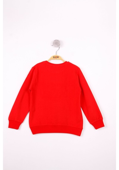 Toontoy Kids Toontoy Erkek Çocuk Relax Fit Bisiklet Yaka Baskılı Sweatshirt - 2 İplik Kırmızı Toontoy Kids Toontoy Erkek Çocuk Relax Fit Bisiklet Yaka Baskılı Sweatshirt - 2 İplik Kırmızı