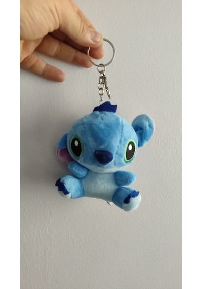Stitch Peluş Anahtarlık Çanta Aksesuar Boyut:12cm Mavi