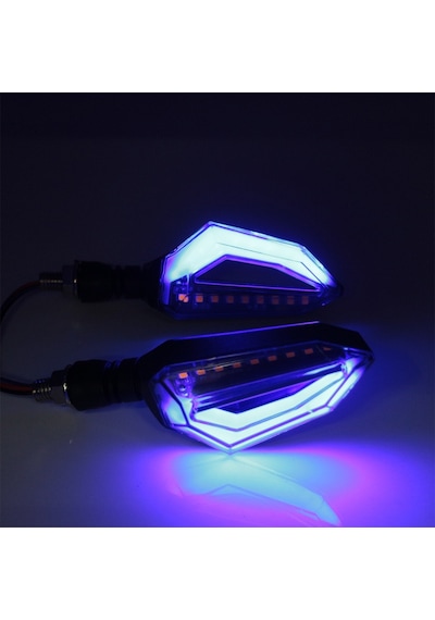 Unichrome Amerikan Park Modüllü Çift Renk DRL Motosiklet Sinyal Led Takımı