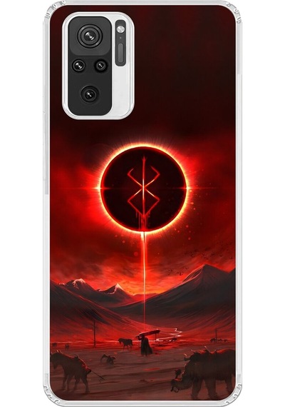 Xiaomi Redmi Note 10 Uyumlu Şeffaf Kılıf Berserk 1 Tasarımlı