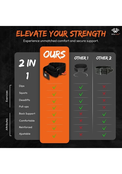 Halter İçin Daldırma Kemeri - Pull-up, Squat Ve Halter İçin Çok Yönlü Spor Kemeri