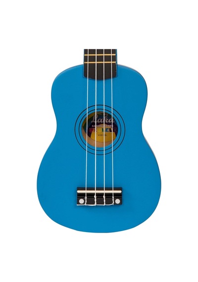 Vintage Laka Rainbow Soprano Ukulele - Blue
