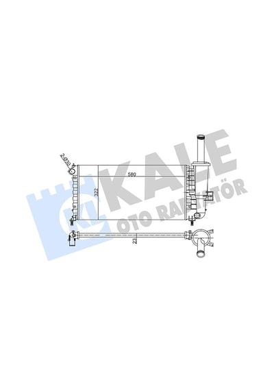 Kale 351855 Radyatör Al/mknk Punto 1.2-1.2 16v 00 02 46745043-46745049-46788046