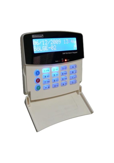 Electrosec DAP-06KPL Lcd Ekranlı Alarm Keypad