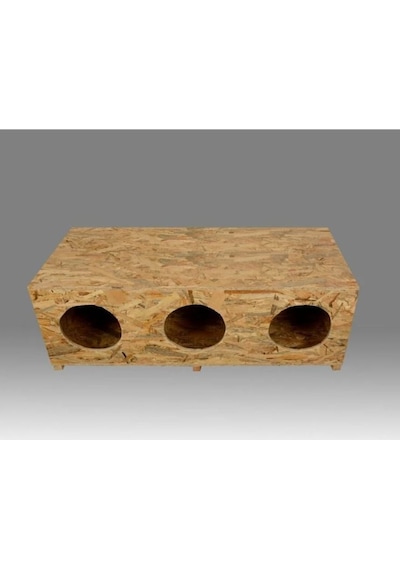 Doğal Kedi Kumu + Sudan Etkilenmez Dış Mekan Barınak Kedi Evi 90 x 39 x 32 CM