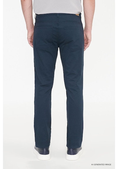 Ac&Co / Altınyıldız Classics Slim Fit Dar Kesim Pamuklu Esnek Chino Erkek Pantolon - Lacivert
