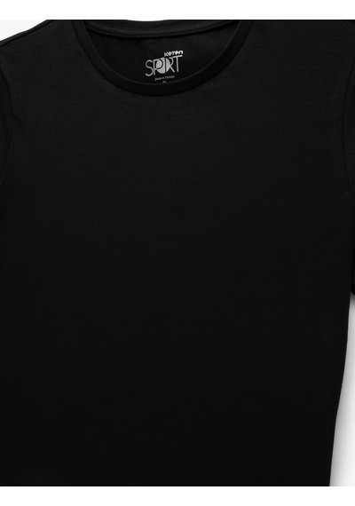 Koton Kısa Kollu Bisiklet Yaka Dar Kesim Pamuklu Basic Spor Tişört Siyah 5sak10286nk Siyah Koton Kısa Kollu Bisiklet Yaka Dar Kesim Pamuklu Basic Spor Tişört Siyah 5sak10286nk Siyah