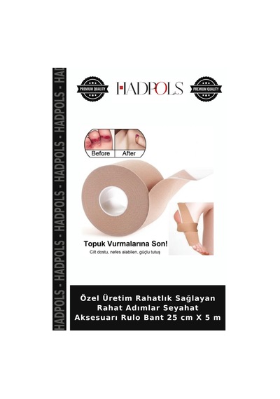 Özel Üretim Rahatlık Sağlayan Rahat Adımlar Seyahat Aksesuarı Rulo Bant 25 Cm X 5 M