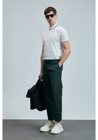 Lufian Samuel Smart Erkek Chino Pantolon Slim Fit Yeşil Yeşil 111190343100600 Yeşil